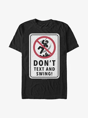 Marvel Spider-Man Text And Swing T-Shirt