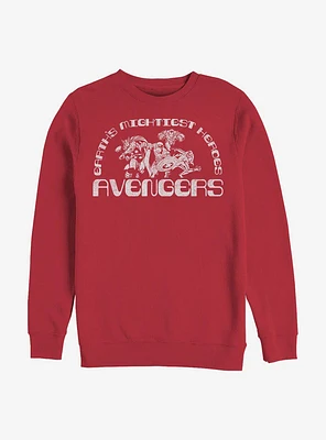 Marvel Avengers Mightiest Heroes Crew Sweatshirt
