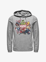 Marvel Avengers Group Retro Hoodie