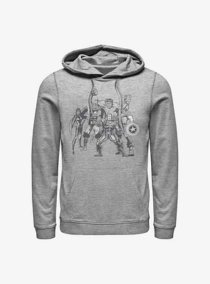 Marvel Avengers Retro Group Hoodie