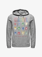 Marvel Avengers Primary Faces Hoodie