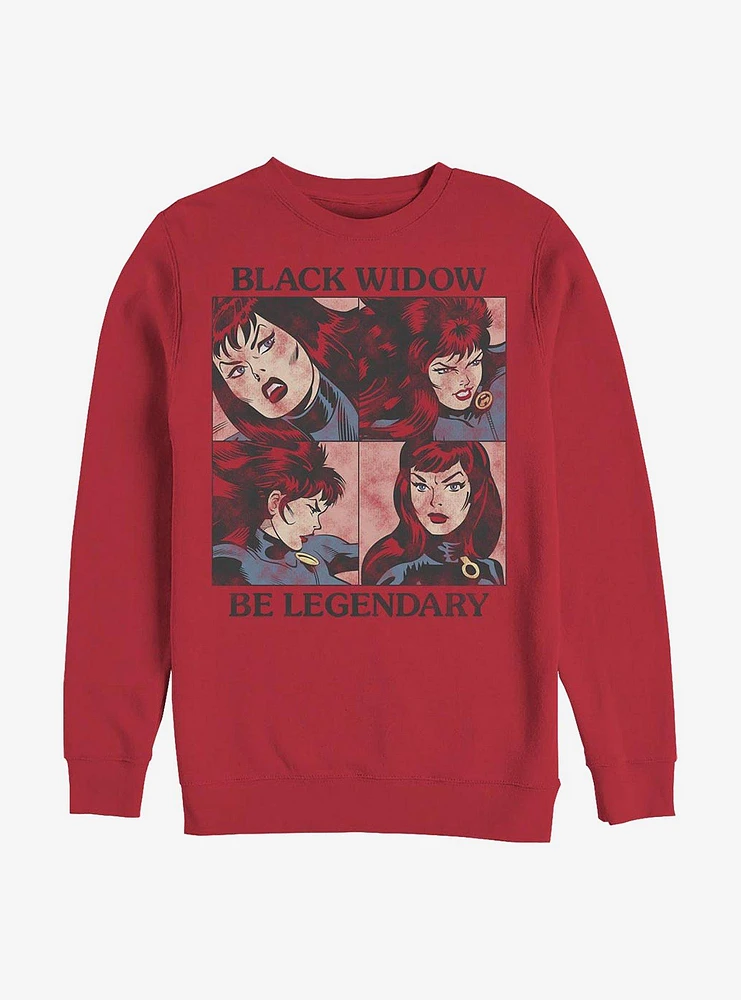 Marvel Black Widow Crew Legendary Box Up Sweatshirt