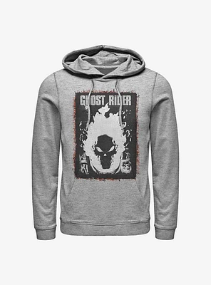 Marvel Ghost Rider Flaming Poster Hoodie