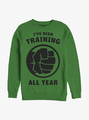 Marvel Hulk Training All Year Crew Sweatshirt