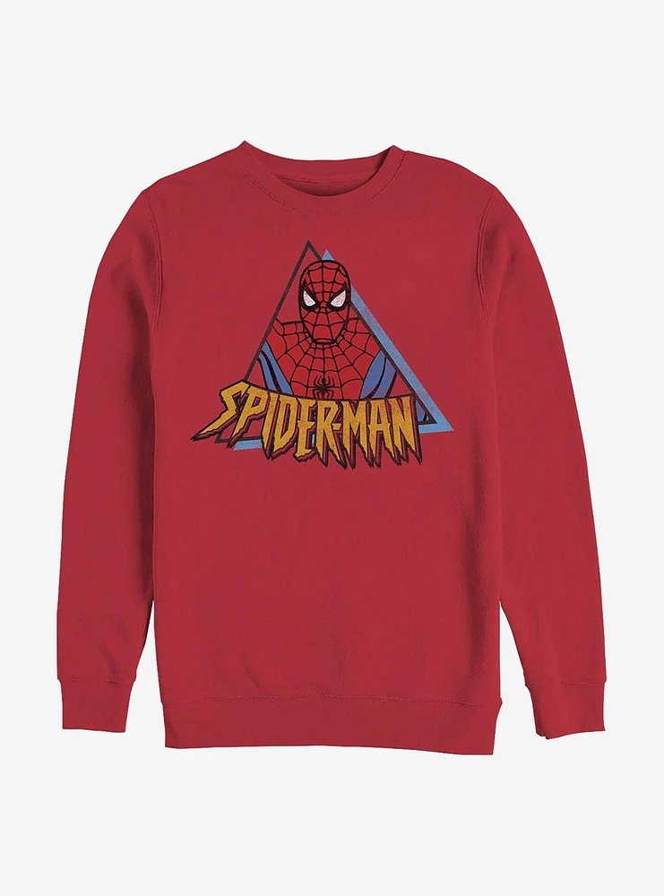 Marvel Spider-Man Triangle Crew Sweatshirt
