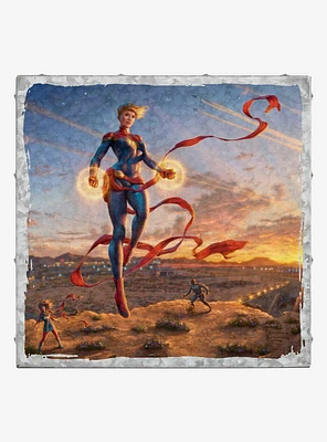 Marvel Captain Marvel Dawn of a New Day 14" x 14" Metal Box Art