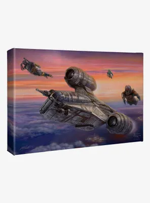Star Wars The Mandalorian The Escort 10" x 14" Gallery Wrapped Canvas