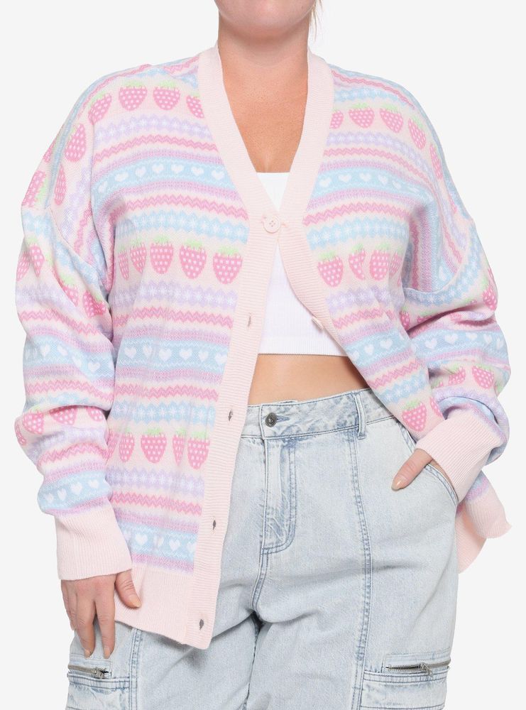 Oversized Girls Cardigan Plus 