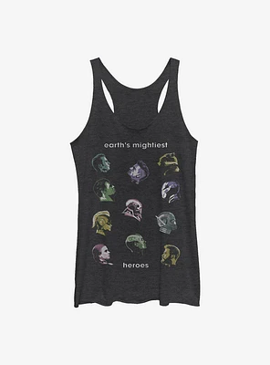 Marvel Avengers Profiles Womens Tank Top