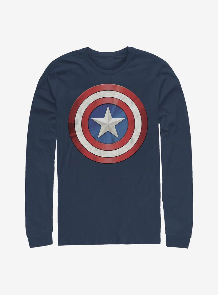 Marvel Captain America Shield Long-Sleeve T-Shirt