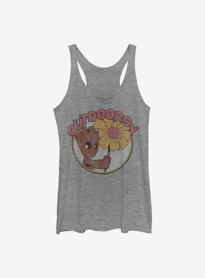 Marvel Guardians Of The Galaxy Groot Flower Womens Tank Top