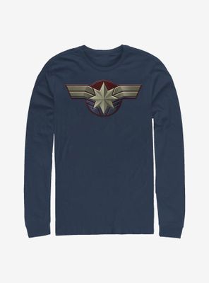 Marvel Captain Costume Logo Long-Sleeve T-Shirt