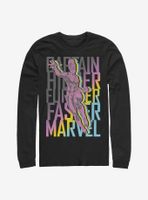 Marvel Captain Fly Stack Long-Sleeve T-Shirt