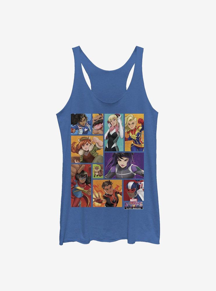 Marvel Group Blocks Womens Tank Top