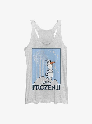 Disney Frozen 2 Olaf Cut Out Womens Tank Top