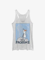 Disney Frozen 2 Olaf Cut Out Womens Tank Top
