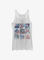 Marvel Avengers Pastel Heroes Womens Tank Top