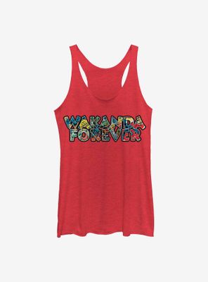 Marvel Black Panther Retro Wakanda Womens Tank Top