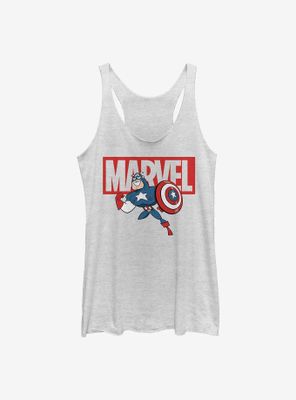 Marvel Captain America Brick Womens Tank Top