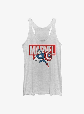 Marvel Captain America Brick Womens Tank Top
