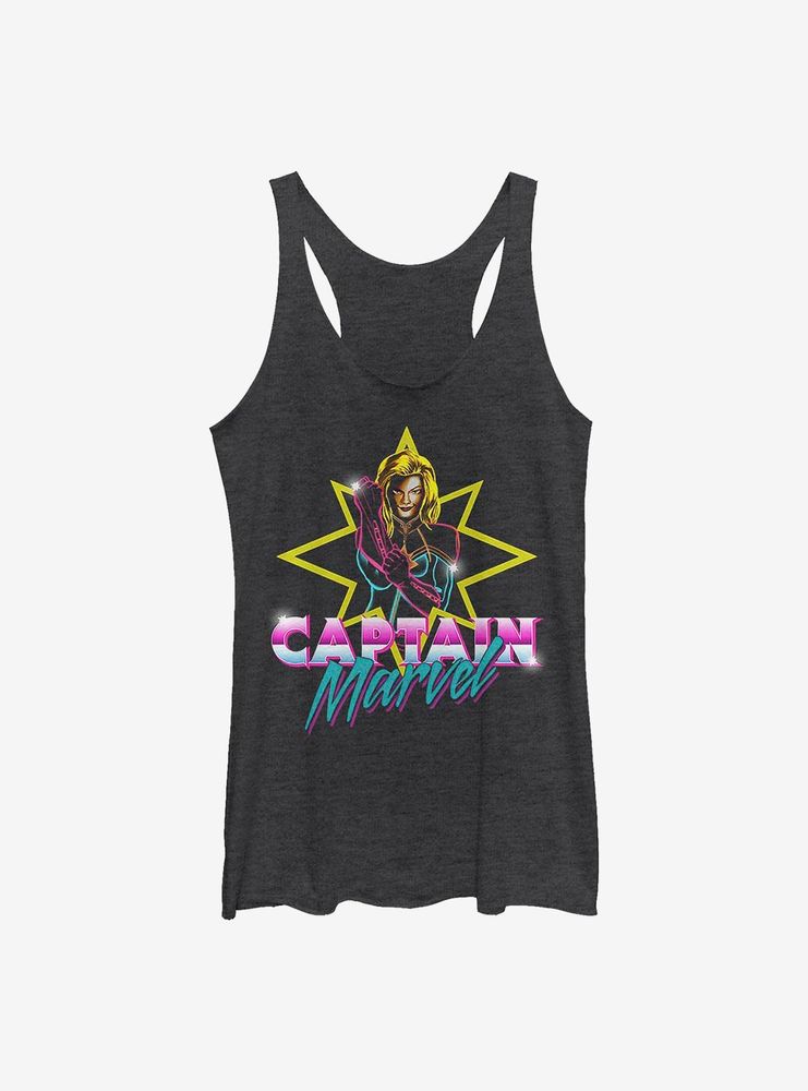 Marvel Captain Neon M Womens Tank Top