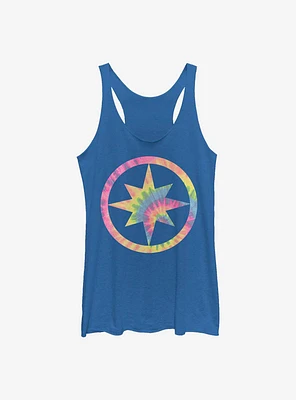 Marvel Captain Tie Dye Womens Tank Top