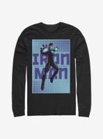 Marvel Iron Man Halftone Long-Sleeve T-Shirt