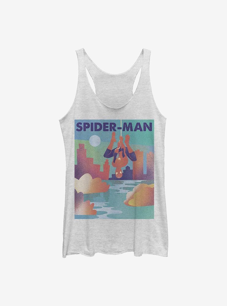 Marvel Spider-Man City Scene Womens Tank Top