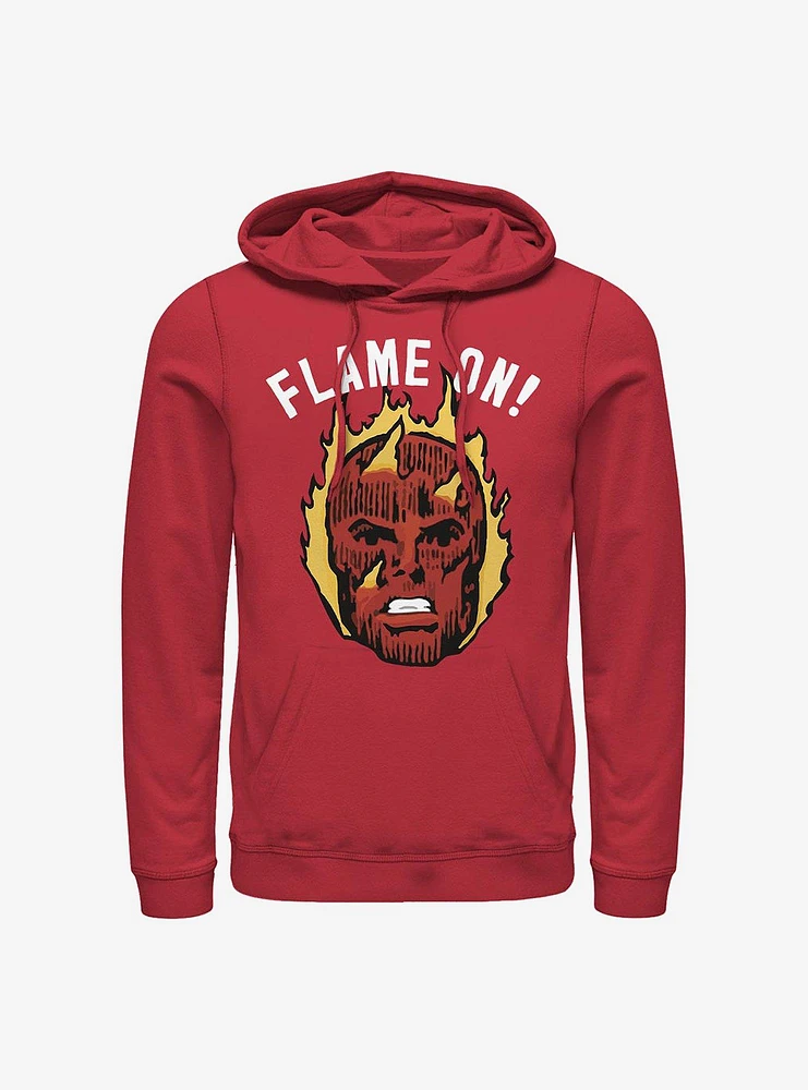 Marvel Fantastic Four Flame On Hoodie