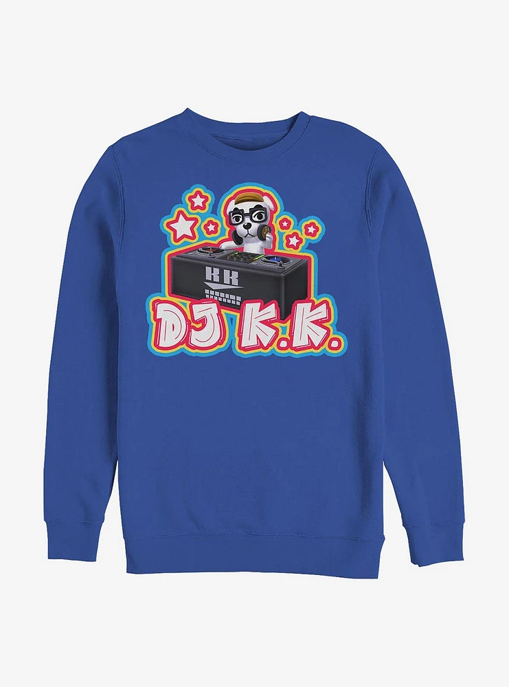 Nintendo Animal Crossing D.J. K.K. Japanese Pop Crew Sweatshirt