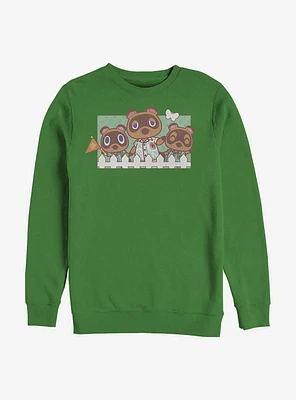 Nintendo Animal Crossing Nook Family Crew Sweatshirt
