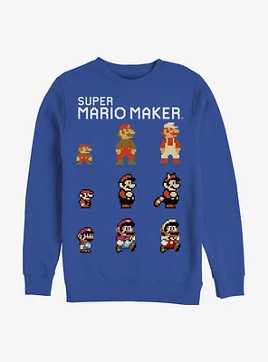 Nintendo Mario Evolutuon Crew Sweatshirt