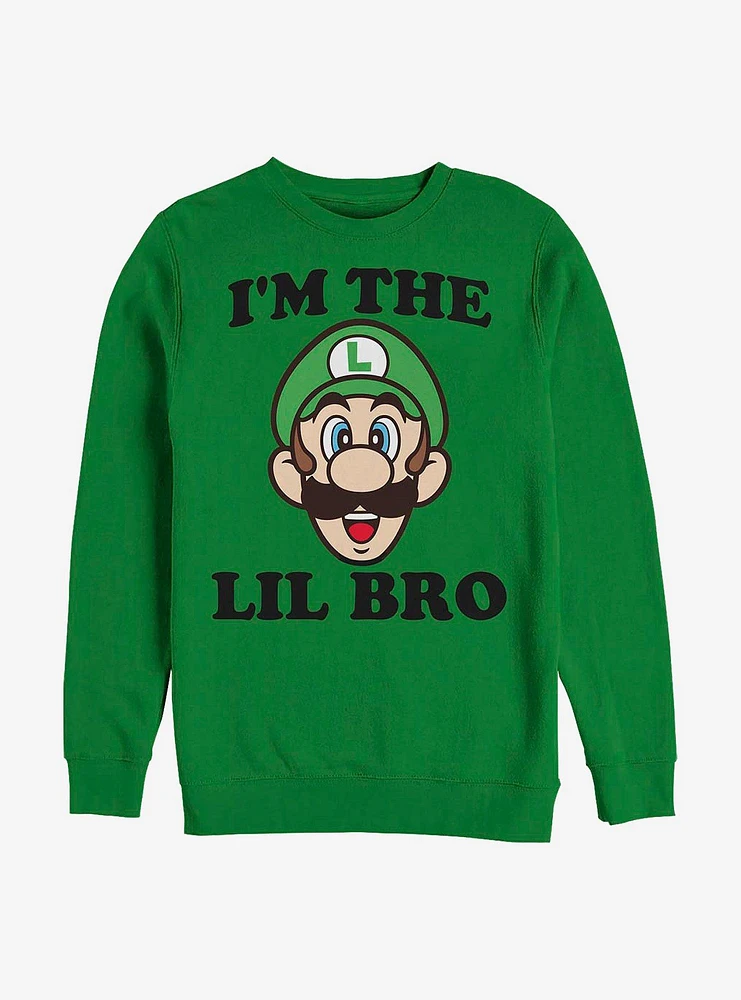 Nintendo Mario Luigi I'm The Lil Bro Sweatshirt