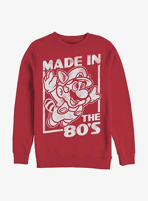 Nintendo Mario Made The 80's Crew Sweatshirt