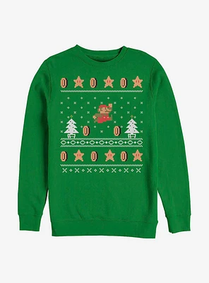 Nintendo Mario Ugly Holiday Crew Sweatshirt