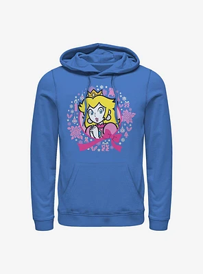 Nintendo Mario Peach Holiday Wreath Hoodie