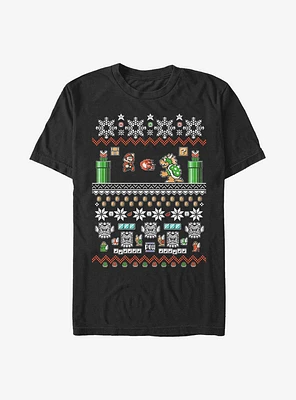 Nintendo Mario Bit Ugly Holiday T-Shirt