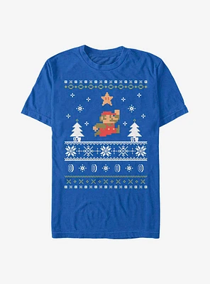 Nintendo Mario Ugly Holiday Star T-Shirt