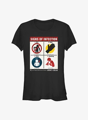 Army Of The Dead Signs Infection Girls T-Shirt