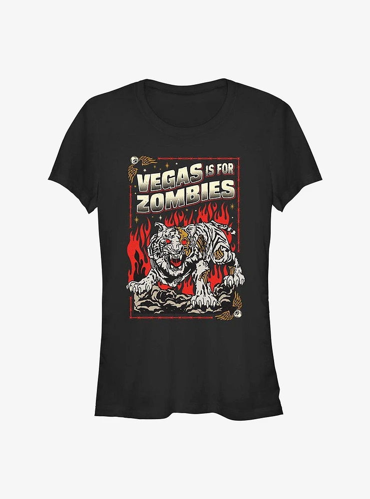 Army Of The Dead Zombie Tiger Poster Girls T-Shirt