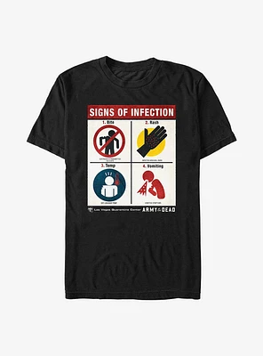 Army Of The Dead Signs Infection T-Shirt