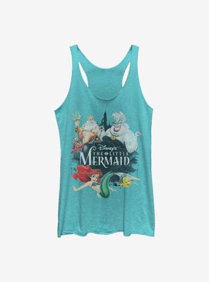 Disney The Little Mermaid Watercolor Womens Tank Top