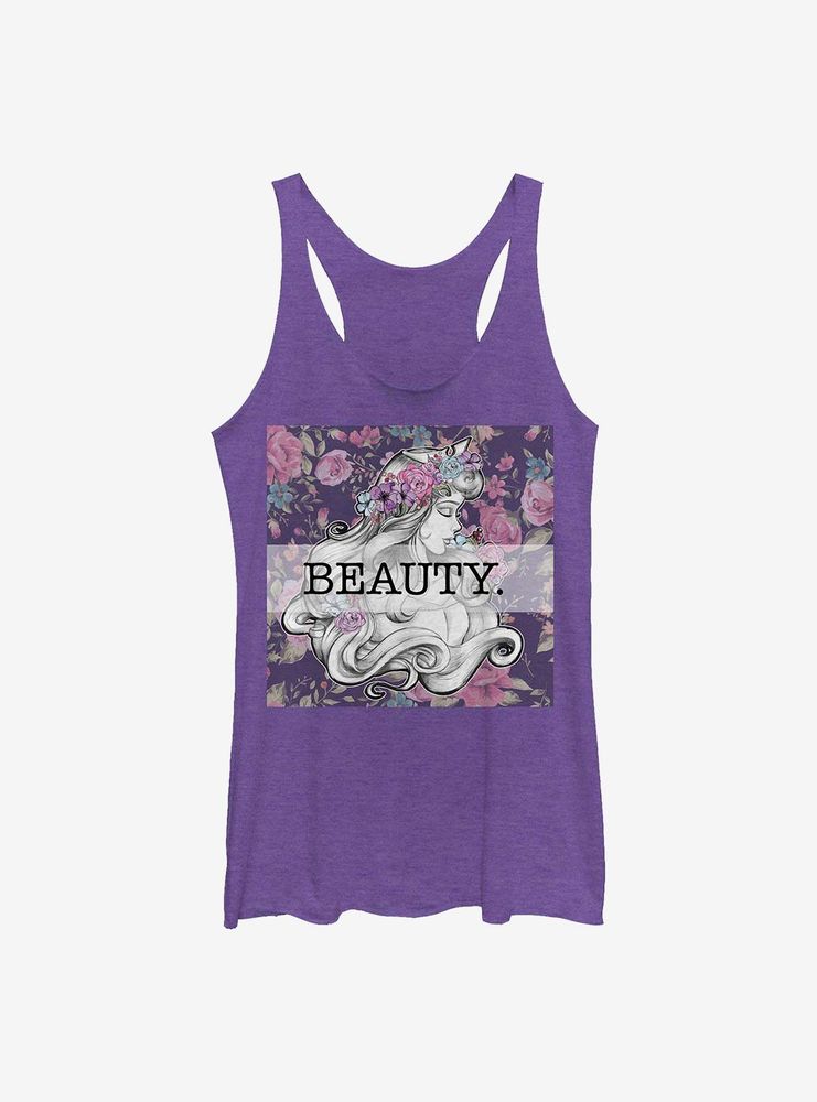 Disney Sleeping Beauty Letters Womens Tank Top