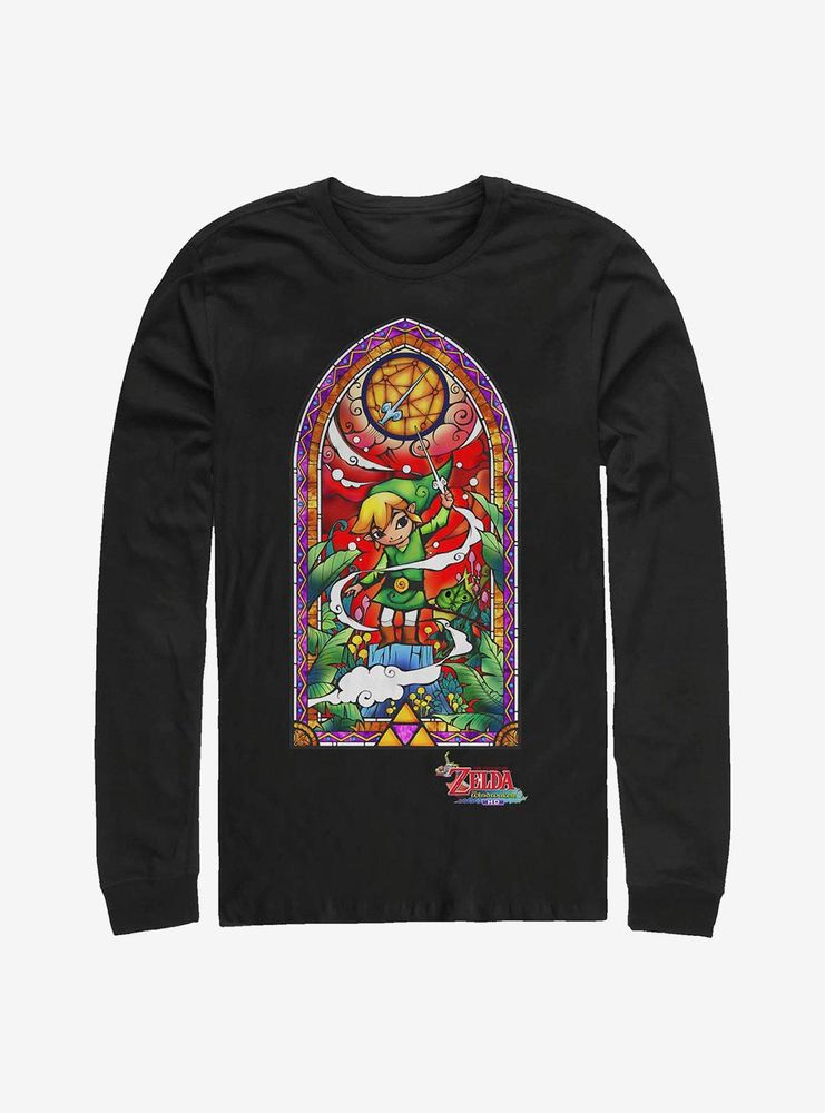 The Legend Of Zelda Wind Waker Window Long-Sleeve T-Shirt