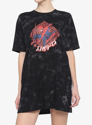 Her Universe Marvel Spider-Man Tie-Dye T-Shirt Dress