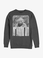 Star Wars Yoda Words Of Wisdom Crew Sweatshirt