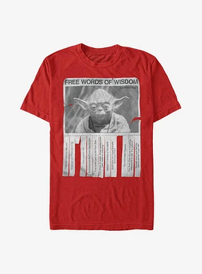 Star Wars Yoda Words Of Wisdom T-Shirt
