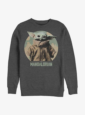 Star Wars The Mandalorian Light Vintage Child Crew Sweatshirt