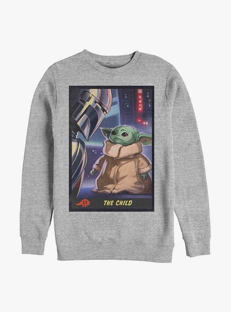 Star Wars The Mandalorian Little Trading Card Crew Sweatshirt