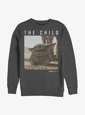 Star Wars The Mandalorian Child Classic Pose Crew Sweatshirt